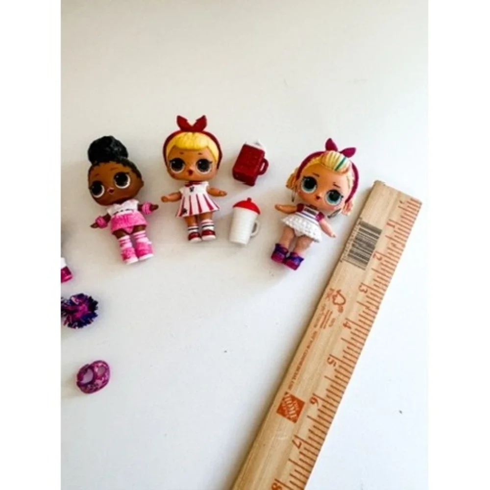 LOL Surprise All Star BBs Cheer Team Dolls Lot of 4 With Accessories Pom Poms